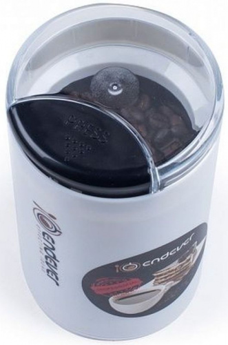 Кофемолка Endever Costa-1053 250Вт сист.помол.:ротац.нож вместим.:100гр белый фото 4