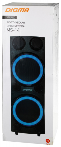 Минисистема Digma MS-14 черный 600Вт FM USB BT micro SD фото 7