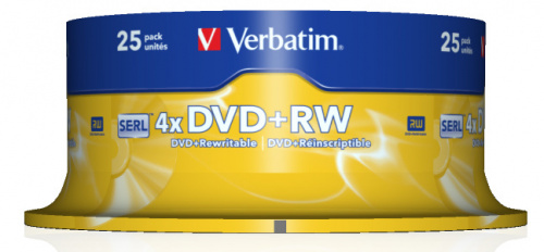Диск DVD+R Verbatim 4.7Gb 16x Cake Box (10шт) (43498) фото 3