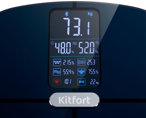 Весы напольные электронные Kitfort КТ-809 макс.180кг черный фото 8