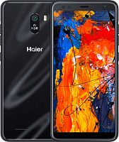 Смартфон Haier S5 Silk 16Gb 2Gb черный моноблок 3G 4G 2Sim 5.5" 480x960 Android 10 5Mpix 802.11 b/g/n GPS GSM900/1800 GSM1900 TouchSc MP3 FM A-GPS microSD max64Gb