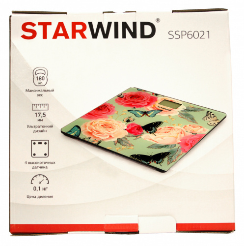 Весы напольные электронные Starwind SSP6021 макс.180кг рисунок фото 4