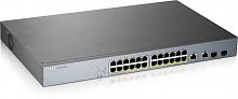 Коммутатор Zyxel GS1350-26HP-EU0101F (L2) 24x1Гбит/с 2xКомбо(1000BASE-T/SFP) 24PoE+ 375W управляемый