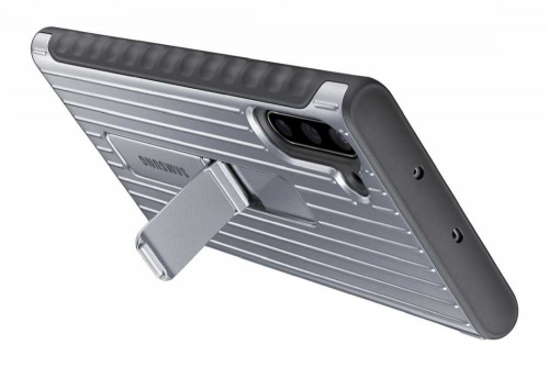 Чехол (клип-кейс) Samsung для Samsung Galaxy Note 10 Protective Standing Cover серебристый (EF-RN970CSEGRU) фото 4