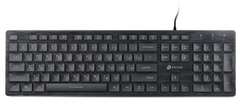 Клавиатура Оклик 550ML черный USB slim Multimedia LED фото 10
