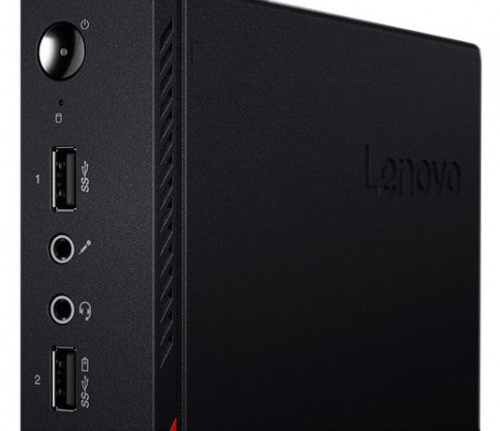 ПК Lenovo ThinkCentre M715q slim A6 Pro 8570E (3)/4Gb/SSD256Gb/R5/Windows 10 Home 64/GbitEth/WiFi/BT/клавиатура/мышь/черный фото 5