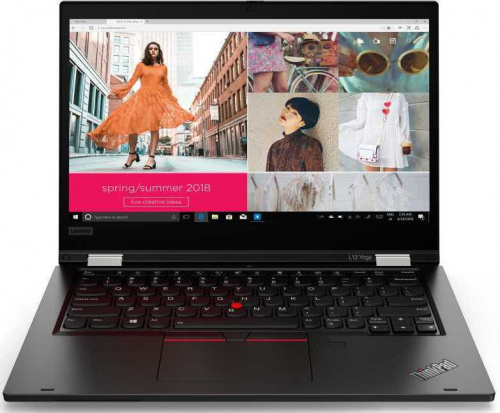 Трансформер Lenovo ThinkPad L13 Yoga Core i5 10210U/8Gb/SSD256Gb/Intel UHD Graphics/13.3"/IPS/Touch/FHD (1920x1080)/Windows 10 Professional 64/black/WiFi/BT/Cam