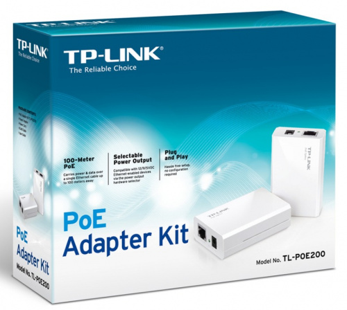 Адаптер TP-Link TL-POE200 POE Kit (Injector+Splitter) фото 7