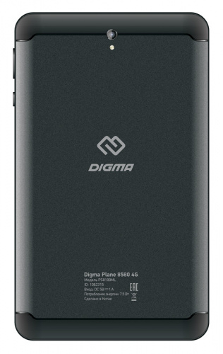 Планшет Digma Plane 8580 4G MTK8735V (1.0) 4C/RAM2Gb/ROM16Gb 8" IPS 1280x800/3G/4G/Android 7.0/черный/2Mpix/0.3Mpix/BT/GPS/WiFi/Touch/microSD 128Gb/minUSB/3200mAh фото 4