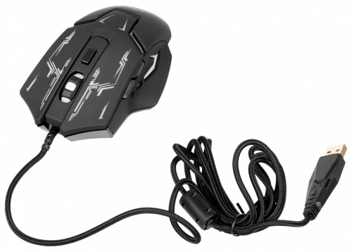 Мышь Оклик 779G черный оптическая (3600dpi) USB (6but) фото 3