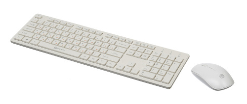 Клавиатура + мышь Оклик 240M клав:белый мышь:белый USB беспроводная slim Multimedia (1091258) фото 10