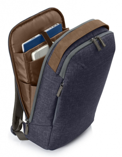 Рюкзак для ноутбука 15" HP RENEW синий/коричневый пластик (1A212AA) фото 2