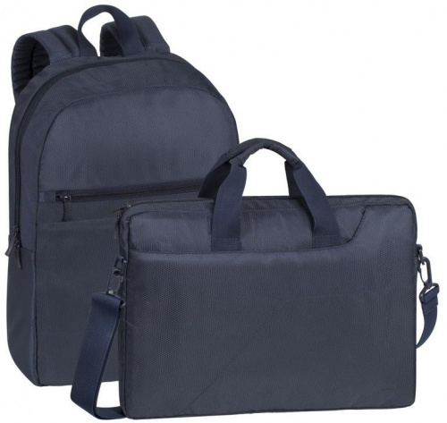 Рюкзак для ноутбука 15.6" Riva 8065 синий полиэстер женский дизайн фото 6