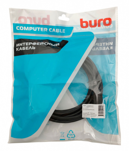 Кабель аудио-видео Buro v 1.2 DisplayPort (m)/DisplayPort (m) 5м. позолоч.конт. черный (BHP DPP_1.2-5) фото 2