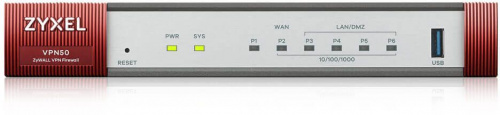 Межсетевой экран Zyxel ZyWALL VPN50 (VPN50-RU0101F) 10/100/1000BASE-TX/SFP серебристый фото 3