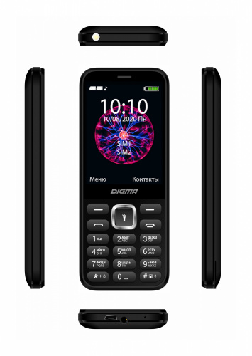 Мобильный телефон Digma C281 Linx 32Mb черный моноблок 2Sim 2.8" 240x320 0.08Mpix GSM900/1800 MP3 microSD фото 5