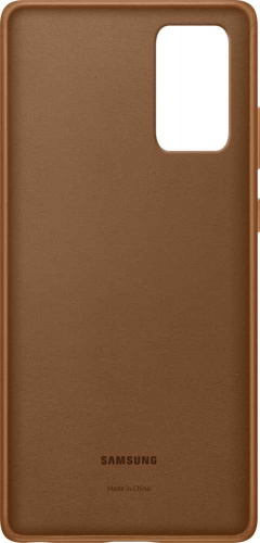 Чехол (клип-кейс) Samsung для Samsung Galaxy Note 20 Leather Cover коричневый (EF-VN980LAEGRU) фото 4