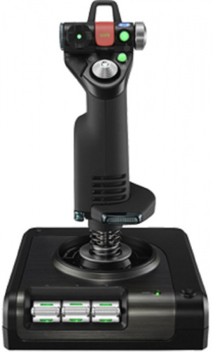 Джойстик Logitech G Saitek X52 Pro Flight Control System черный USB виброотдача фото 7