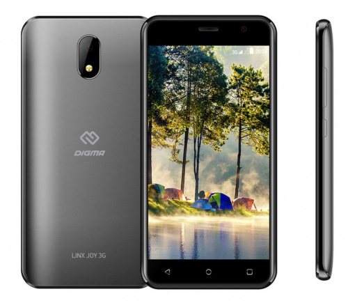 Смартфон Digma Joy 3G Linx 4Gb 512Mb темно-серый моноблок 3G 2Sim 5" 480x854 Android 8.1 2Mpix WiFi GPS GSM900/1800 GSM1900 TouchSc MP3 FM microSD max32Gb фото 3
