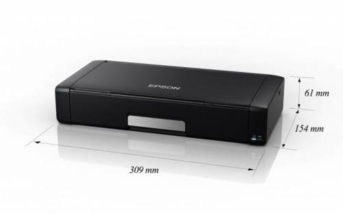 Принтер струйный Epson WF-100W (C11CE05403) A4 WiFi USB черный фото 2
