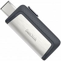 Флеш Диск Sandisk 256Gb Ultra Dual Drive SDDDC2-256G-G46 USB3.0 серый/черный