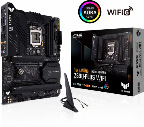 Материнская плата Asus TUF GAMING Z590-PLUS WIFI Soc-1200 Intel Z590 4xDDR4 ATX AC`97 8ch(7.1) 2.5Gg RAID+HDMI+DP фото 4