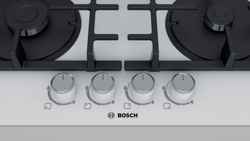 Газовая варочная поверхность Bosch PNH6B2O90R белый фото 3