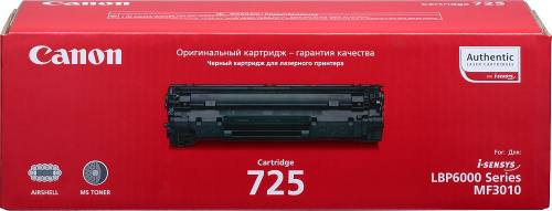 Картридж лазерный Canon 725 3484B005 черный (1600стр.) для Canon LBP6000/6000B/LBP6030/MF3010 фото 3