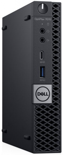 ПК Dell Optiplex 7070 Micro i7 9700 (3)/16Gb/SSD512Gb/UHDG 630/Windows 10 Professional 64/GbitEth/WiFi/BT/130W/клавиатура/мышь/черный фото 2