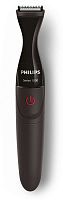 Триммер Philips MG1100/16 черный (насадок в компл:3шт)