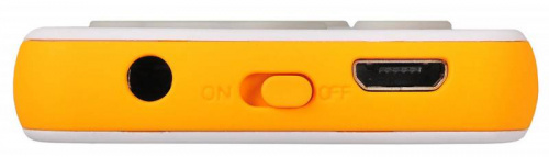 Плеер Flash Digma S3 4Gb белый/оранжевый/1.8"/FM/microSD фото 5