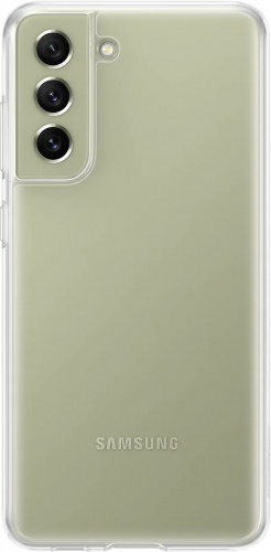 Чехол (клип-кейс) Samsung для Samsung Galaxy S21 FE Clear Cover прозрачный (EF-QG990CTEGRU) фото 3