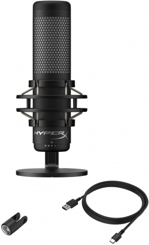 Микрофон проводной HyperX QuadCast S 3м черный фото 13