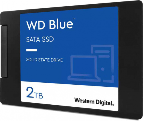 Накопитель SSD WD SATA III 2TB WDS200T2B0A Blue 2.5" фото 2