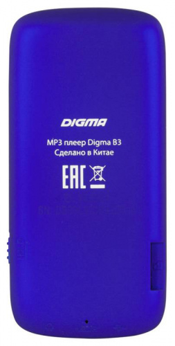 Плеер Flash Digma B3 8Gb синий/1.8"/FM/microSD фото 7