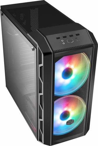 Корпус Cooler Master MasterCase H500 Iron Grey ARGB темно-серый без БП ATX 5x120mm 4x140mm 1x200mm 2xUSB2.0 2xUSB3.0 audio bott PSU фото 5