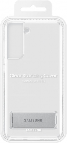 Чехол (клип-кейс) Samsung для Samsung Galaxy S21 FE Clear Standing Cover прозрачный (EF-JG990CTEGRU) фото 4