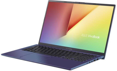 Ноутбук Asus VivoBook X512UF-BQ134T Core i5 8250U/8Gb/SSD256Gb/nVidia GeForce Mx130 2Gb/15.6"/FHD (1920x1080)/Windows 10/blue/WiFi/BT/Cam фото 5