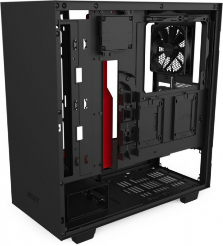 Корпус NZXT H510 CA-H510i-BR черный/красный без БП ATX 2x120mm 1xUSB3.0 1xUSB3.1 audio bott PSU фото 8