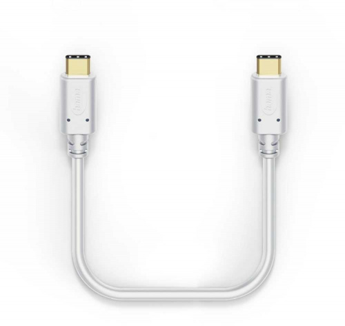 Кабель Hama 00183328 USB Type-C (m)-USB Type-C (m) 1.5м белый фото 2