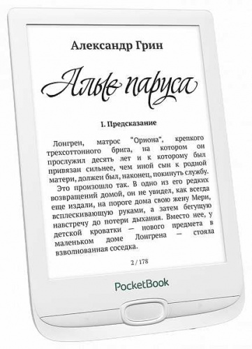 Электронная книга PocketBook 606 6" E-Ink Carta 1024x758 1Ghz 256Mb/8Gb/microSDHC белый фото 3