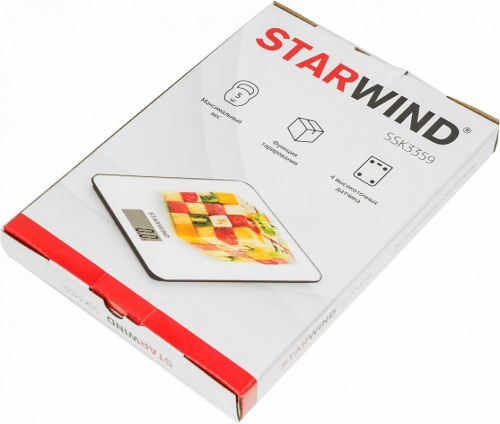 Весы кухонные электронные Starwind SSK3359 макс.вес:5кг фото 5