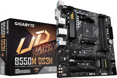 Материнская плата Gigabyte B550M DS3H Soc-AM4 AMD B550 4xDDR4 mATX AC`97 8ch(7.1) GbLAN RAID+DVI+HDMI фото 13