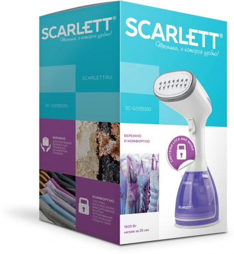 Отпариватель ручной Scarlett SC-GS135S10 1500Вт фиолетовый фото 7