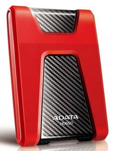 Жесткий диск A-Data USB 3.0 2TB AHD650-2TU31-CRD HD650 DashDrive Durable 2.5" красный