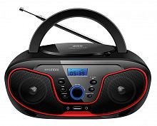 Аудиомагнитола Hyundai H-PCD180 черный/красный 4Вт/CD/CDRW/MP3/FM(dig)/USB