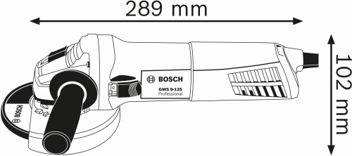 Углошлифовальная машина Bosch GWS 9-125 900Вт 11000об/мин рез.шпин.:M14 d=125мм фото 4