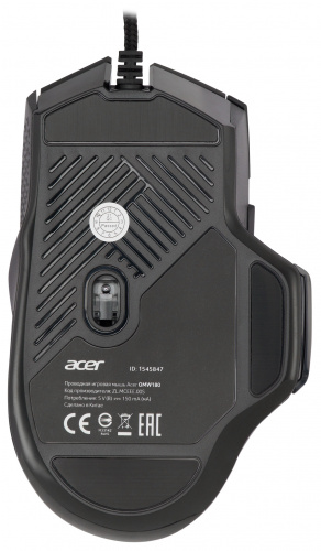Мышь Acer OMW180 черный оптическая (6400dpi) USB (9but) фото 10