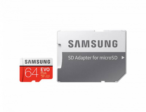 Флеш карта microSDXC 64Gb Class10 Samsung MB-MC64GA/RU EVO PLUS 2 + adapter фото 6