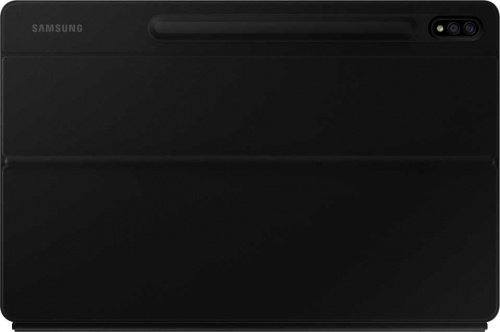 Чехол-клавиатура Samsung для Samsung Galaxy Tab S7+ EF-DT970BBRGRU полиуретан/поликарбонат черный фото 5